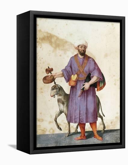 Turkish Shepherd with Sheep-Jacopo Ligozzi-Framed Stretched Canvas
