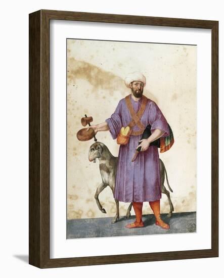 Turkish Shepherd with Sheep-Jacopo Ligozzi-Framed Giclee Print