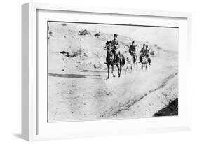 Turkish Soldiers Leaving Mosul, Mesopotamia, Wwi, 1918-null-Framed Giclee Print