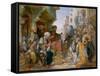 Turkish Street Scene-Amadeo Preziosi-Framed Stretched Canvas