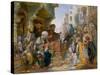 Turkish Street Scene-Amadeo Preziosi-Stretched Canvas