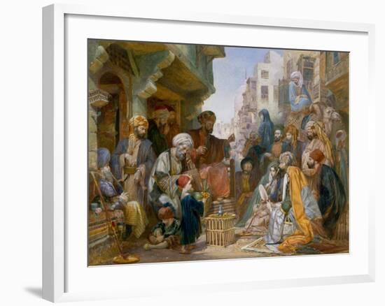 Turkish Street Scene-Amadeo Preziosi-Framed Giclee Print