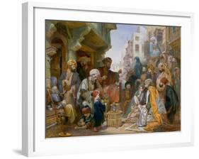 Turkish Street Scene-Amadeo Preziosi-Framed Giclee Print