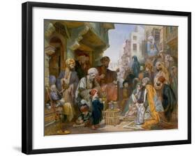 Turkish Street Scene-Amadeo Preziosi-Framed Giclee Print