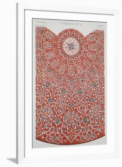 Turkish Style Decoration, Plate XXXVIII from Grammar of Ornament-Owen Jones-Framed Giclee Print