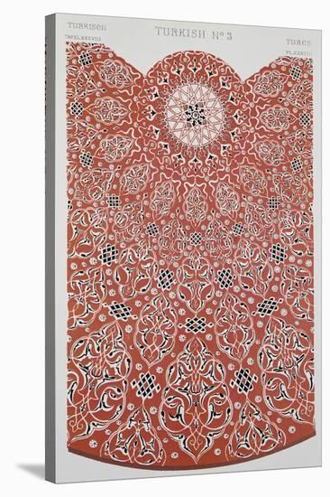 Turkish Style Decoration, Plate XXXVIII from Grammar of Ornament-Owen Jones-Stretched Canvas