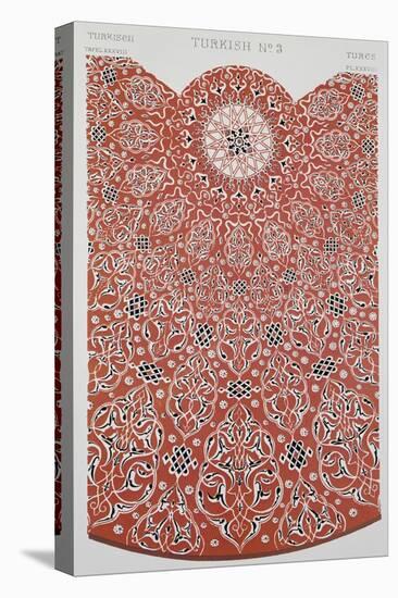 Turkish Style Decoration, Plate XXXVIII from Grammar of Ornament-Owen Jones-Stretched Canvas
