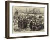 Turkish War Preparations, Landing Cavalry at Constantinople-null-Framed Giclee Print