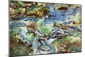 Turkish Woman by a Stream-John Singer Sargent-Mounted Giclee Print