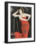 Turkish Woman Wearing the Turkish Flag-null-Framed Photographic Print