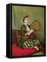 Turkish Woman with a Tambourine-Jean-Etienne Liotard-Framed Stretched Canvas