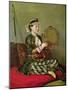 Turkish Woman with a Tambourine-Jean-Etienne Liotard-Mounted Giclee Print