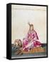 Turkish Woman with Dog, 1547-1627-Jacopo Ligozzi-Framed Stretched Canvas
