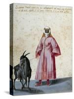 Turkish Woman with Goat-Jacopo Ligozzi-Stretched Canvas