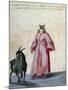 Turkish Woman with Goat-Jacopo Ligozzi-Mounted Giclee Print
