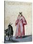 Turkish Woman with Goat-Jacopo Ligozzi-Stretched Canvas