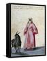 Turkish Woman with Goat-Jacopo Ligozzi-Framed Stretched Canvas