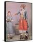 Turkish Woman with Her Slave-Jean-Etienne Liotard-Framed Stretched Canvas