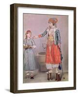 Turkish Woman with Her Slave-Jean-Etienne Liotard-Framed Giclee Print