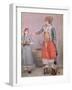 Turkish Woman with Her Slave-Jean-Etienne Liotard-Framed Giclee Print