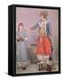 Turkish Woman with Her Slave-Jean-Etienne Liotard-Framed Stretched Canvas