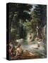 Turkish Women Bathing-Eugene Delacroix-Stretched Canvas