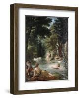 Turkish Women Bathing-Eugene Delacroix-Framed Premium Giclee Print