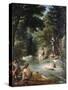 Turkish Women Bathing-Eugene Delacroix-Stretched Canvas