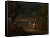 Turkish Women in the Countryside Near Istanbul-Jean Baptiste Vanmour-Framed Stretched Canvas