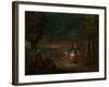 Turkish Women in the Countryside Near Istanbul-Jean Baptiste Vanmour-Framed Art Print