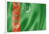 Turkmenistan Flag-daboost-Framed Art Print