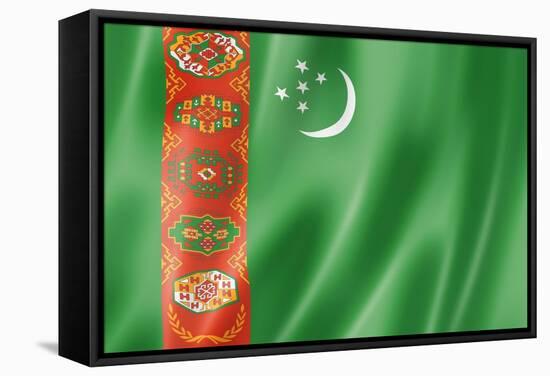 Turkmenistan Flag-daboost-Framed Stretched Canvas