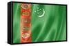 Turkmenistan Flag-daboost-Framed Stretched Canvas