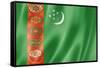 Turkmenistan Flag-daboost-Framed Stretched Canvas