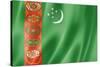 Turkmenistan Flag-daboost-Stretched Canvas