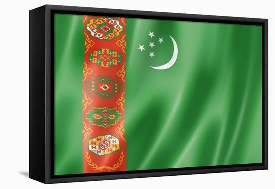 Turkmenistan Flag-daboost-Framed Stretched Canvas