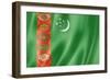 Turkmenistan Flag-daboost-Framed Premium Giclee Print