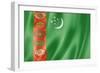 Turkmenistan Flag-daboost-Framed Premium Giclee Print