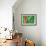 Turkmenistan Flag-daboost-Framed Art Print displayed on a wall