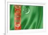 Turkmenistan Flag-daboost-Framed Art Print