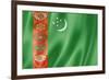 Turkmenistan Flag-daboost-Framed Art Print