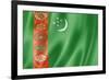 Turkmenistan Flag-daboost-Framed Art Print