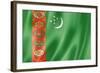 Turkmenistan Flag-daboost-Framed Art Print