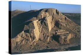 Turkmenistan, State Historical and Cultural Park, Elevated View of Fortifications of Gyaur Kala-null-Stretched Canvas