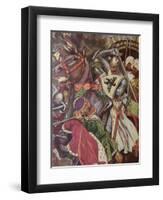 "Turn, False Hearted Templar!. Let Go Her Whom Thou Art Unworthy to Touch!.", Illustration from…-Maurice Greiffenhagen-Framed Giclee Print