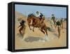 Turn Him Loose, Bill, c.1893-Frederic Sackrider Remington-Framed Stretched Canvas