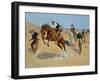 Turn Him Loose, Bill, c.1893-Frederic Sackrider Remington-Framed Giclee Print