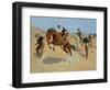 Turn Him Loose, Bill, c.1893-Frederic Sackrider Remington-Framed Giclee Print