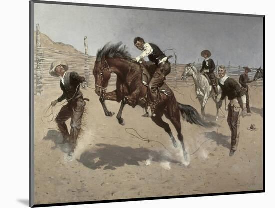 Turn Him Loose Bill-Frederic Sackrider Remington-Mounted Giclee Print