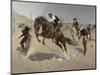 Turn Him Loose Bill-Frederic Sackrider Remington-Mounted Giclee Print